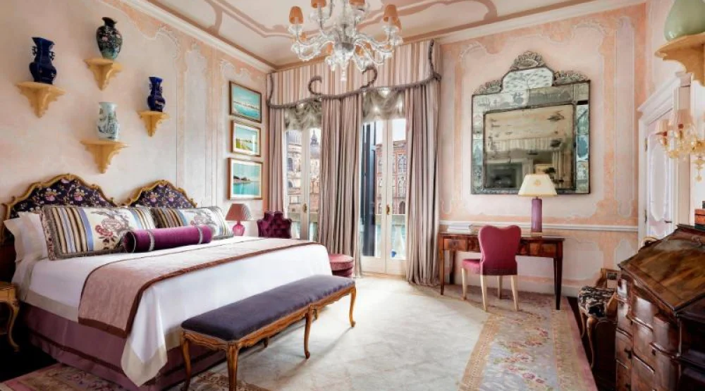 Royal Suite, One Bedroom Larger Suite, One King, Grand Canal View, Balcony at The Gritti Palace, a Luxury Collection Hotel