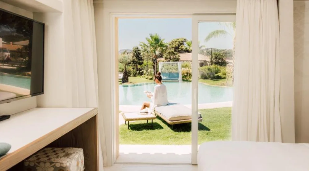 Deluxe King Room with Laguna View Adults Only 16+ at 7Pines Resort Sardinia