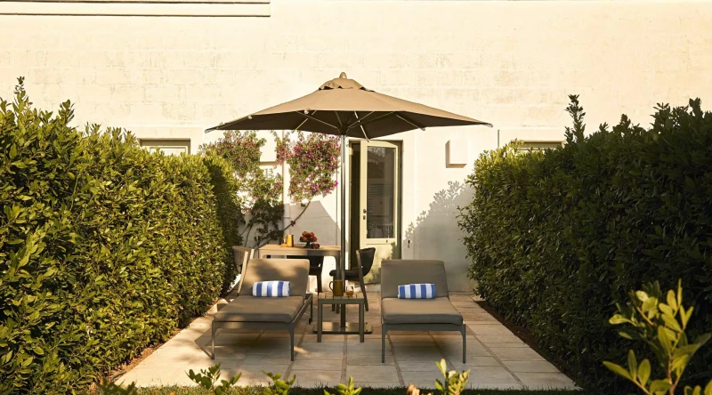 Deluxe Room with Terrace & Garden at Masseria Torre Maizza