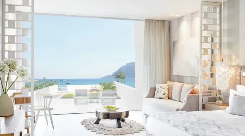 Deluxe Junior Suite Private Garden at Ikos Aria