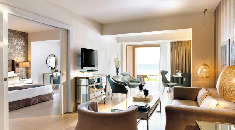 One Bedroom Family Suite Beach Front at Sani Beach