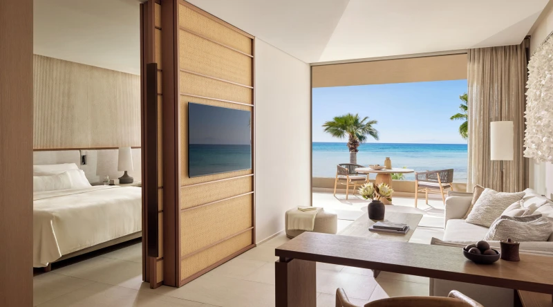 One Bedroom Residence Grand Balcony Beach Front at Sani Asterias