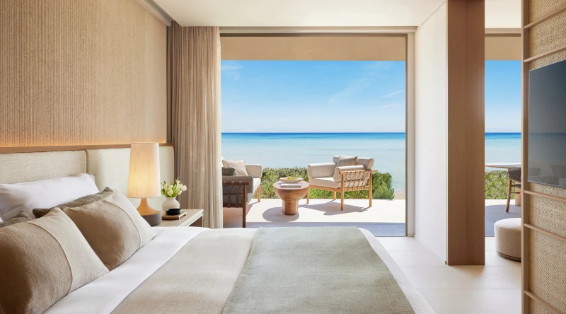 One Bedroom Residence Private Garden Beach Front at Sani Asterias