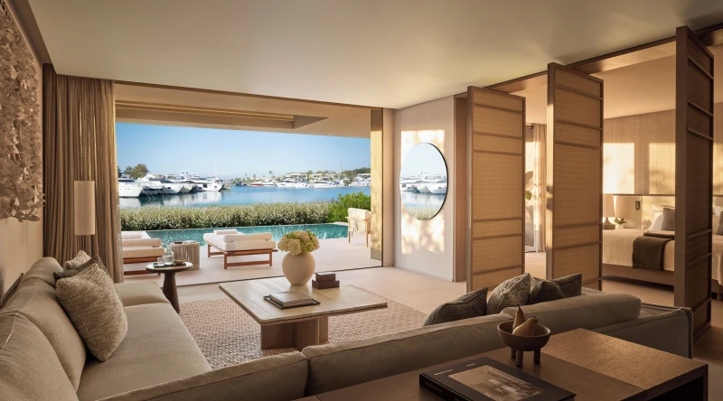 Two Bedroom Grand Residence Private Pool Marina Front at Sani Asterias