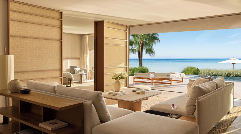 Two Bedroom Grand Residence Private Pool Beach Front at Sani Asterias