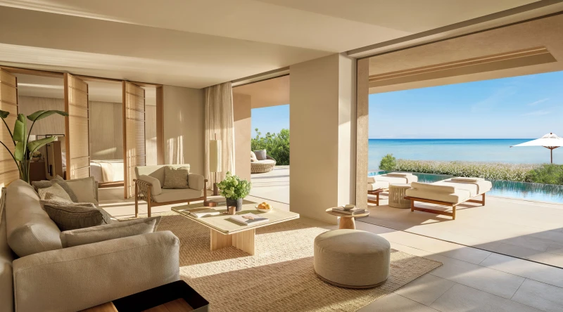 Two Bedroom Signature Residence Private Pool Beach Front at Sani Asterias