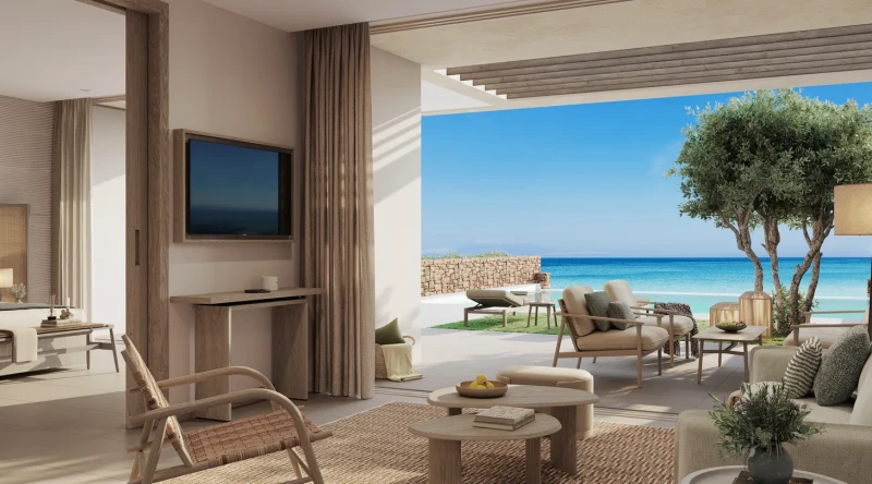 Two Bedroom Bungalow Suite Private Pool Front Sea View at Sani Club