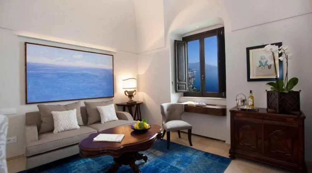 Deluxe Suite with Sea View at Monastero Santa Rosa Hotel & Spa