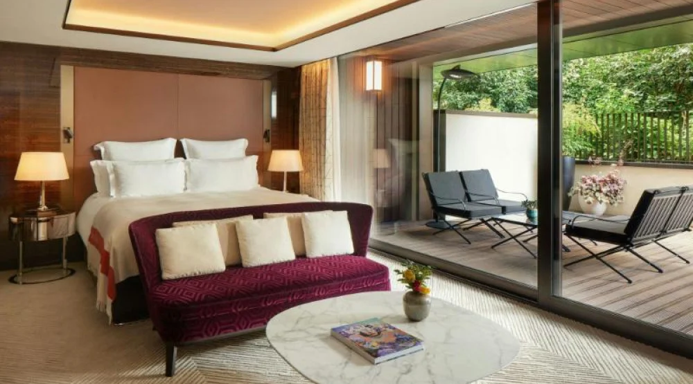 Junior Suite Terrace, Suite, One King Or Two Twin, Garden View, Terrace at Bvlgari Hotel Paris