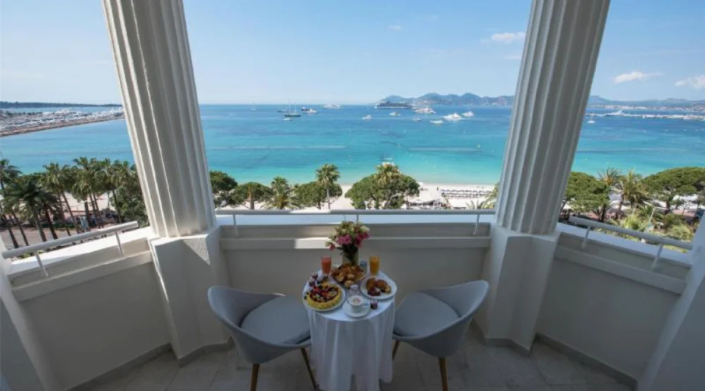 Premium Sea View with Balcony at Hotel Martinez Cannes