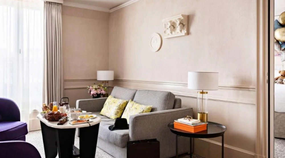 Prestige Suite, One King Size Bed, Sofabed, Separ Ate Living Room, Courtyard Or Scribe St.view at Sofitel Le Scribe Paris Opera