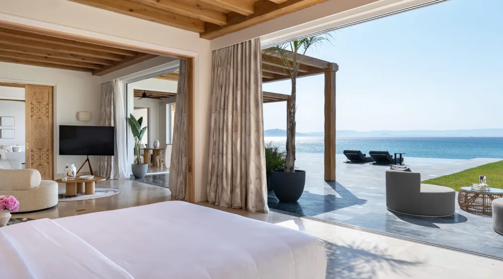 Royal Pavilion Indoor & Outdoor Pool at Mandola Rosa, A Grecotel Resort to Live