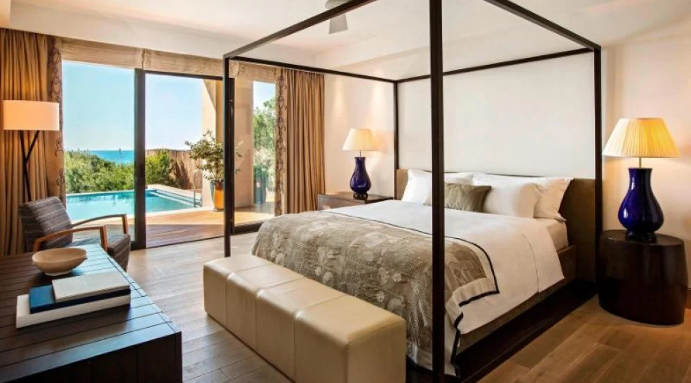 Master Infinity, Two Bedroom Villa, Bedroom 1: One King, Bedroom 2: Two Twin, Beachfront, Private Pool at The Romanos, a Luxury Collection Resort