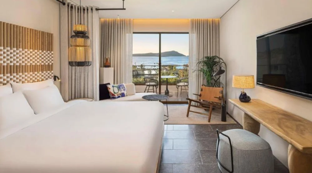 Spectacular Panorama, Guest Room, Two Twin, Sea View, Balcony at W Costa Navarino