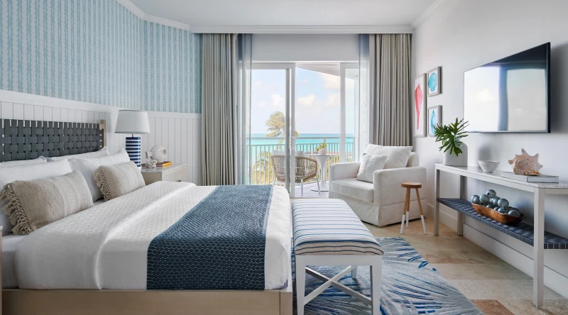 East Bay Honeymoon Oceanview Club Level Room at Sandals Royal Bahamian