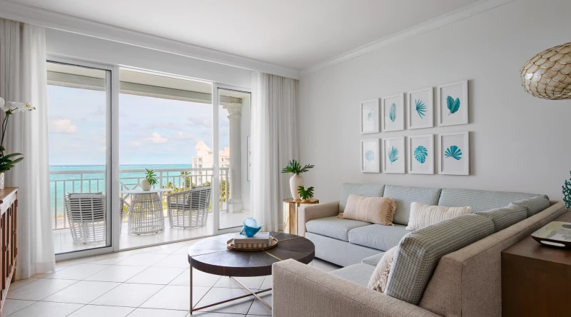 West Bay Oceanfront Penthouse One Bedroom Butler Suite at Sandals Royal Bahamian