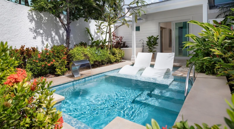 Island Village Walkout Butler Hideaway Villa Suite with Private Pool at Sandals Royal Bahamian