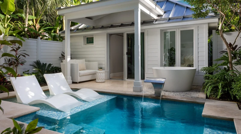 Island Village One Bedroom Walkout Butler Villa Suite with Private Pool at Sandals Royal Bahamian