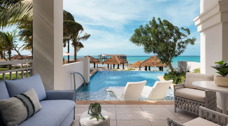 East Bay Beachfront Swim-up Butler Suite at Sandals Royal Bahamian