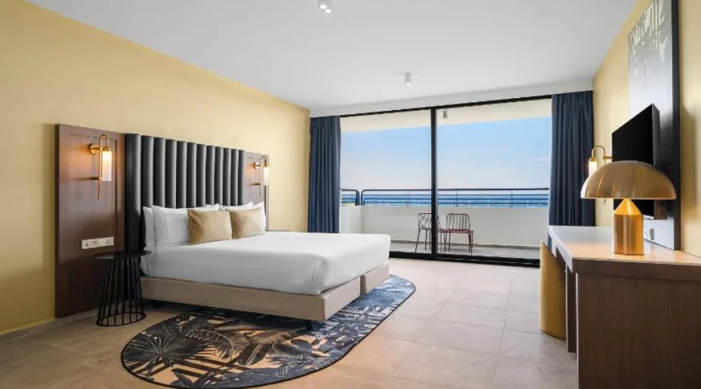 One King Bed One Bedroom Superior Suite Oceanview at The Rif at Mangrove Beach Corendon Curacao