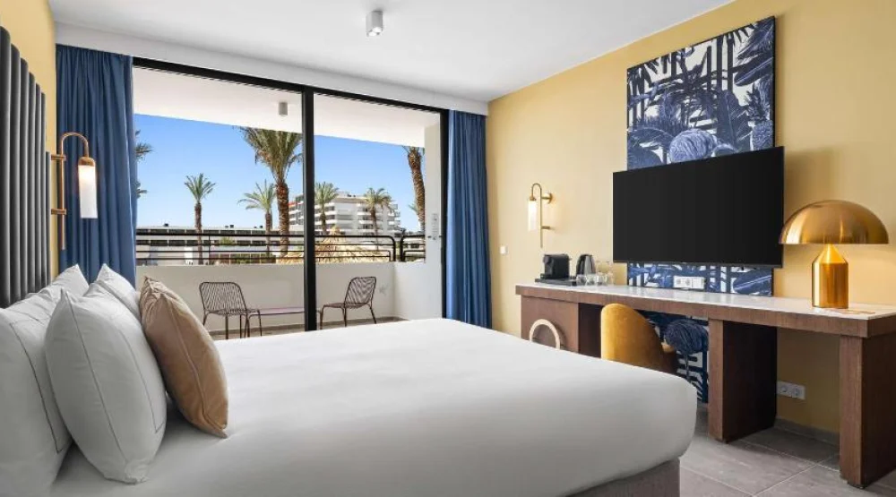 One King Bed Deluxe -partial Ocean View at The Rif at Mangrove Beach Corendon Curacao