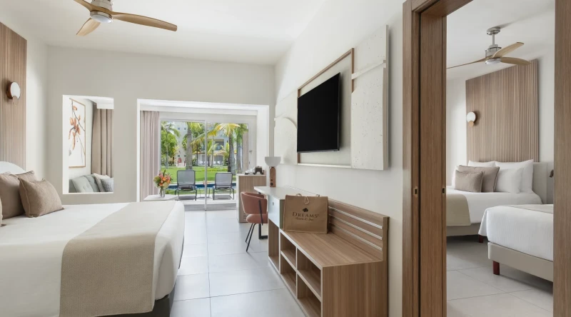 Preferred Club Family Junior Suite Pool Terrace at Dreams Royal Beach Punta Cana