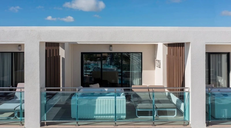 Luxury Suite Ocean View Outdoor Jacuzzi at Serenade Punta Cana Beach & Spa Resort