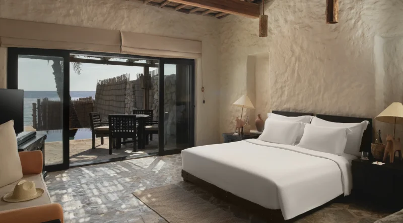 Pool Villa Suite Beachfront at Six Senses Zighy Bay