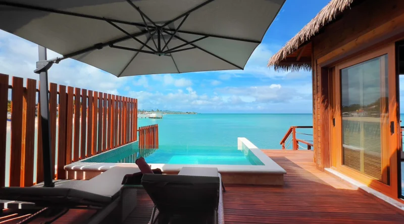 Luxury Junior Sunset Overwater Suite at Royalton Chic Antigua Autograph Collection