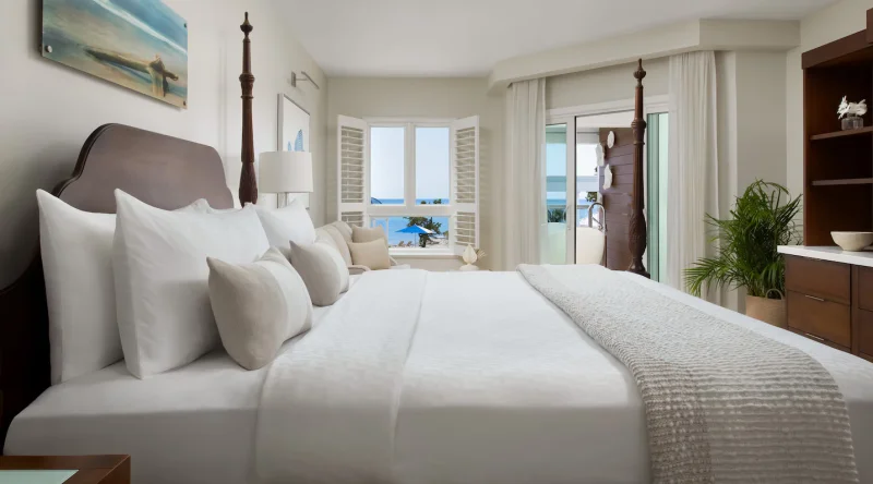 Starlight Beachfront Luxury Room W/ Balcony Tranquility Soaking Tub at Sandals South Coast