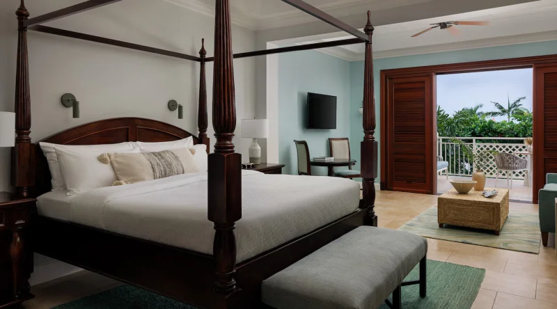 Crystal Lagoon Honeymoon Penthouse Oceanview One Bedroom Butler Suite at Sandals Royal Caribbean