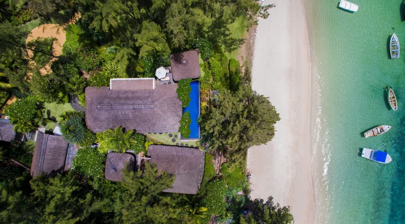 Presidential Ocean View Villa with Private Pool at The Oberoi Beach Resort Mauritius