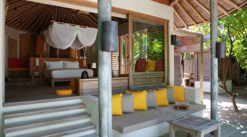Lagoon Beach Villa with Pool at Six Senses Laamu