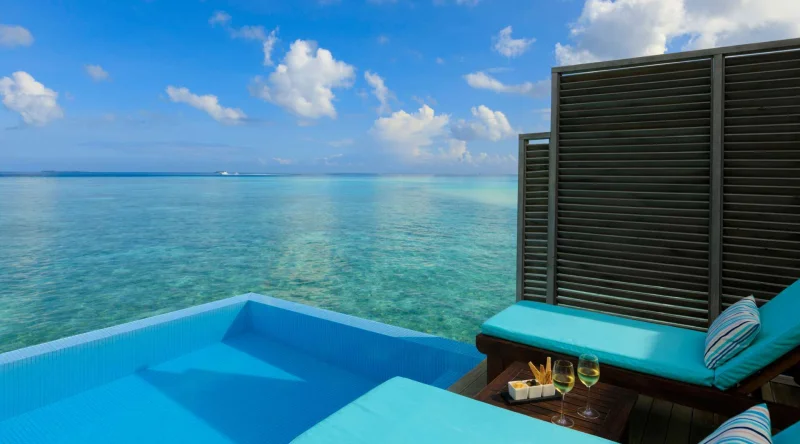 Water Bungalow with Pool at Velassaru Maldives