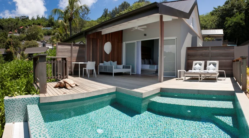 Ocean View Pool Chalet at Carana Beach Hotel