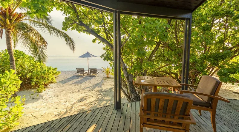 Jacuzzi Beach Villa at Komandoo Island Resort