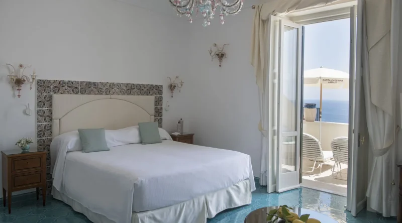 Executive Partial Sea View Balcony Room at Santa Caterina Hotel