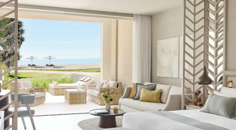 Deluxe Junior Bungalow Suite Private Garden at Ikos Odisia